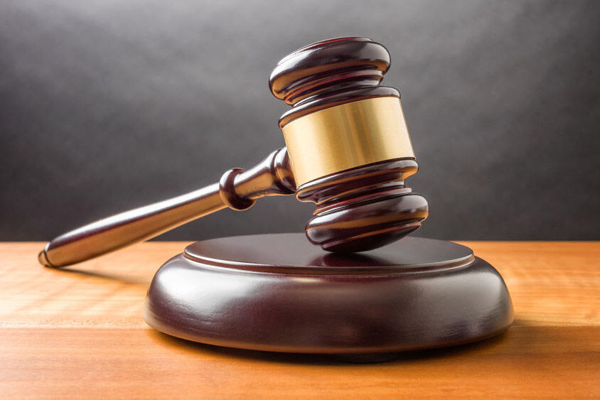 A wooden gavel